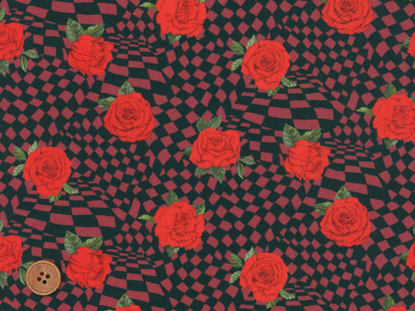 リバティプリント タナローン生地 2022春夏 Chequered Rose 2106-22Cの商品画像